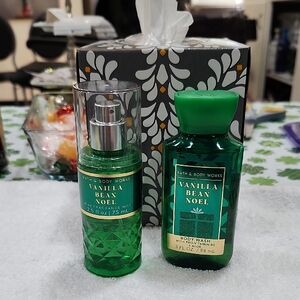BATH & BODY WORKS VANILLA BEAN NOEL BODY WASH & FRAGRANCE MIST SET